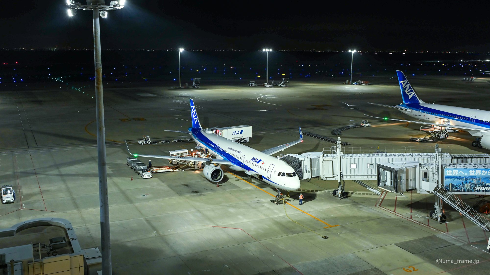見下ろすエプロン / 羽田空港で撮影した航空写真。Apron from Above (Nikon Z6III / LUMA Frame)
