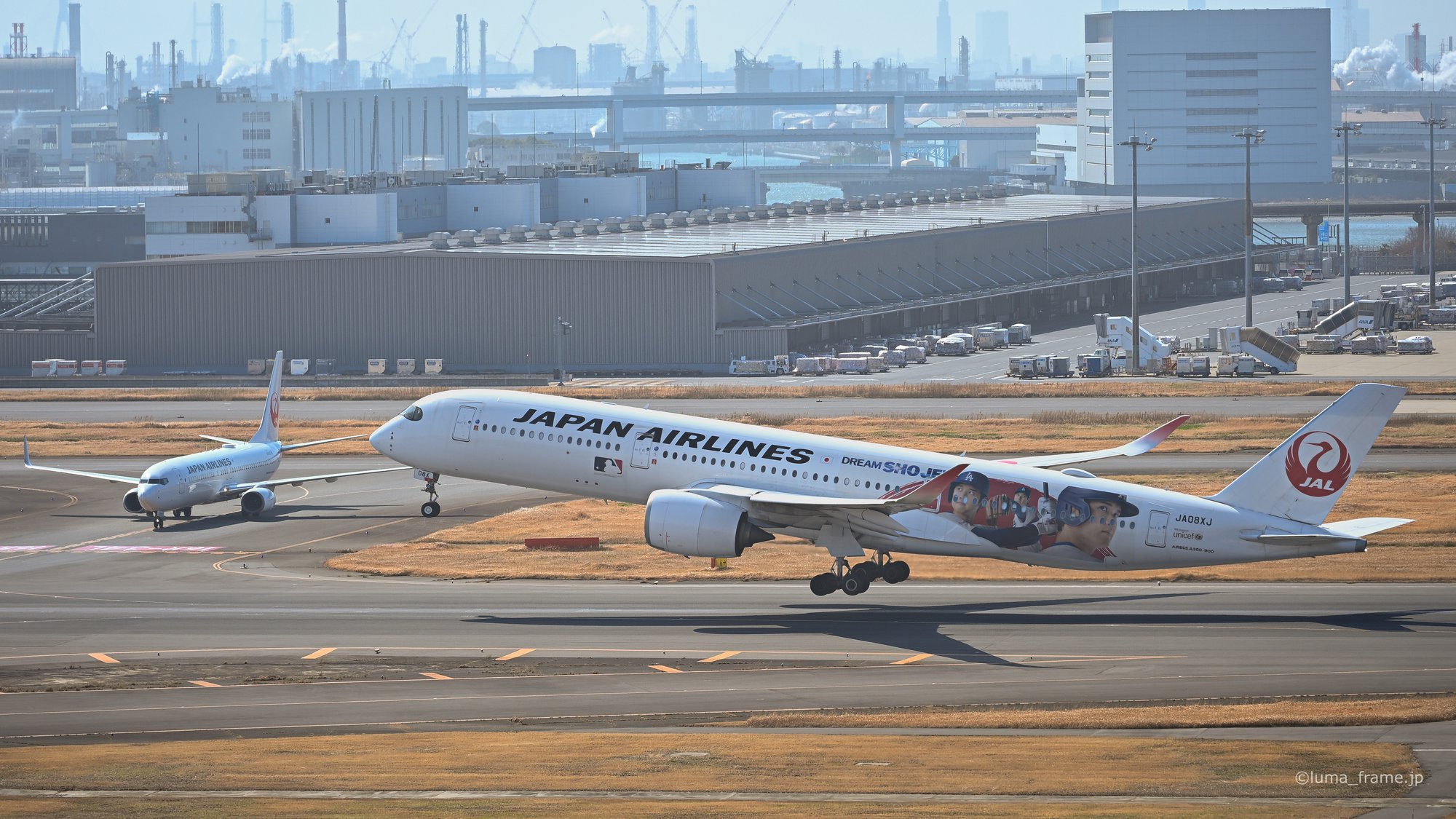 特別塗装の767 / 羽田空港で撮影した航空写真。767 in Special Livery (Nikon Z6III / LUMA Frame)