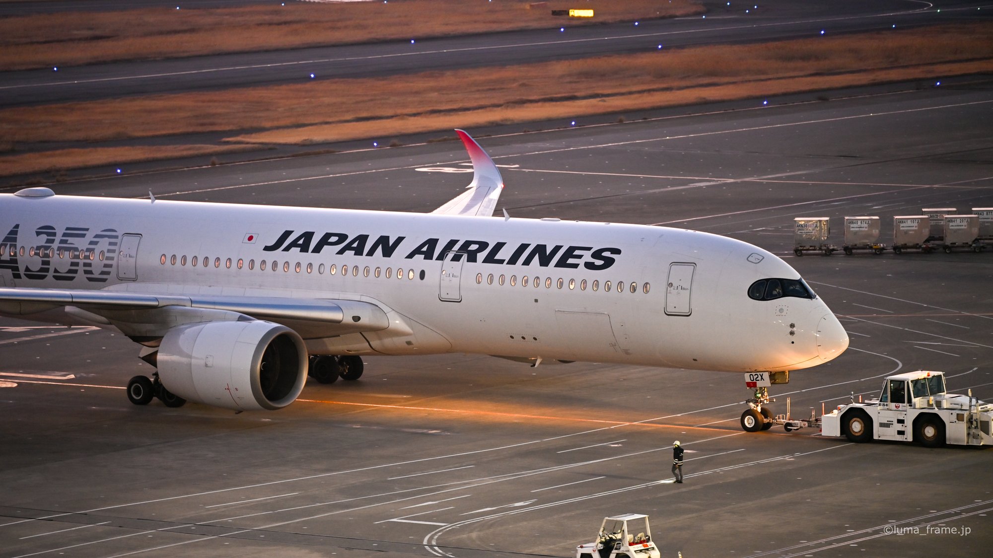 桃色の空の下 / 羽田空港で撮影した航空写真。Under a Magenta Sky (Nikon Z6III / LUMA Frame)