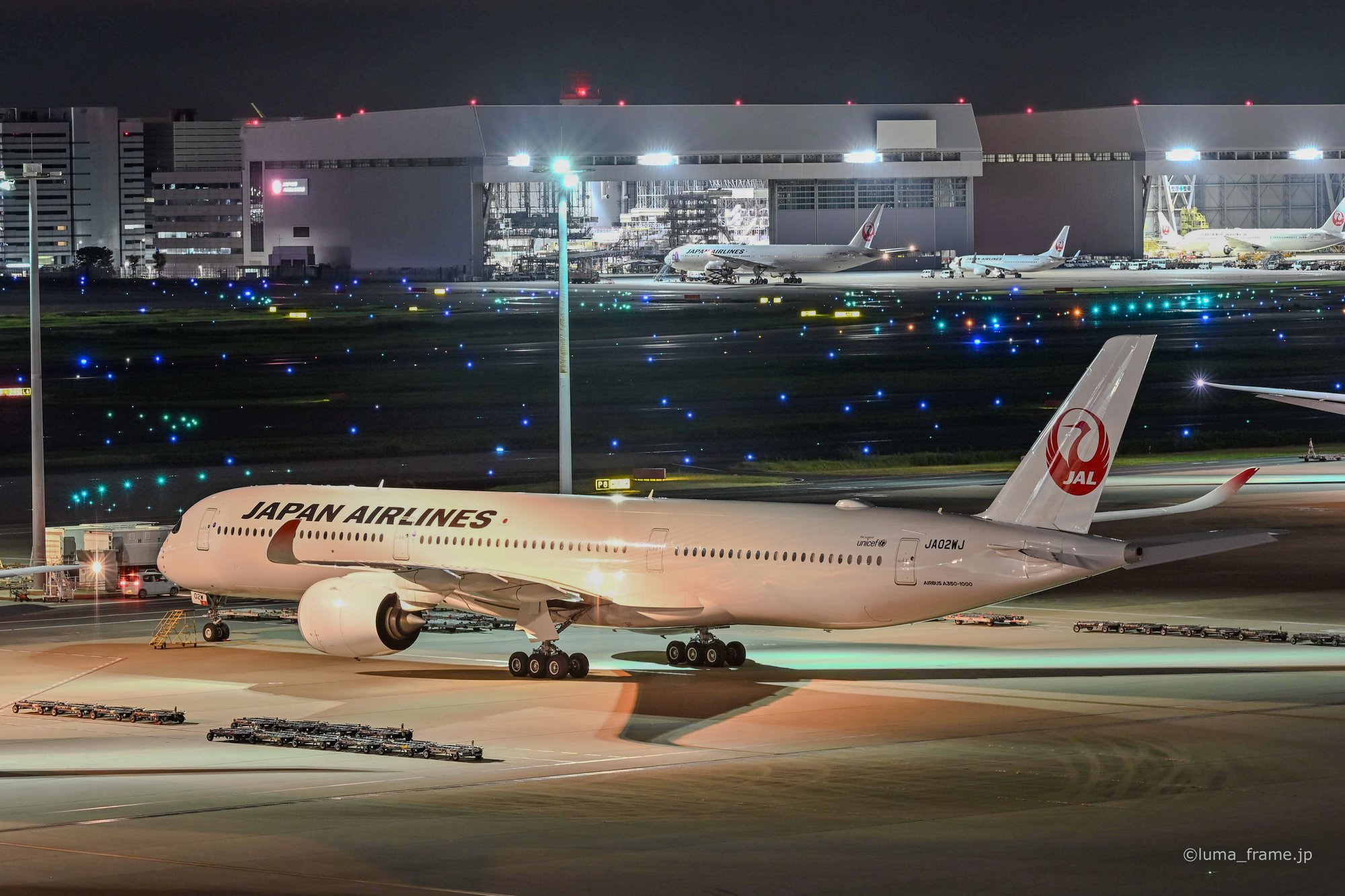 鶴の並び / 羽田空港で撮影した航空写真。A Row of Cranes (Nikon Z6III / LUMA Frame)