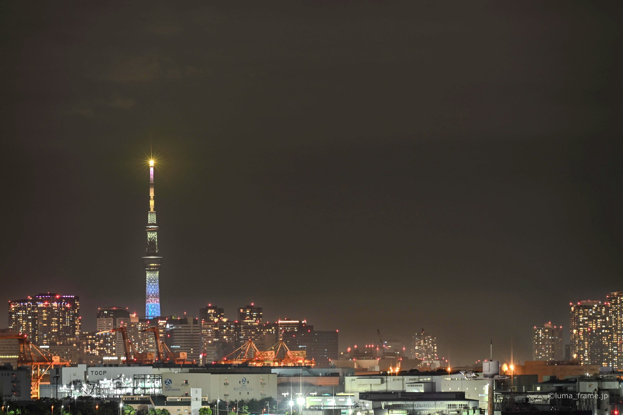 遠くのスカイツリー / 羽田空港で撮影した風景写真。Skytree in the Distance (Nikon Z6III / LUMA Frame)